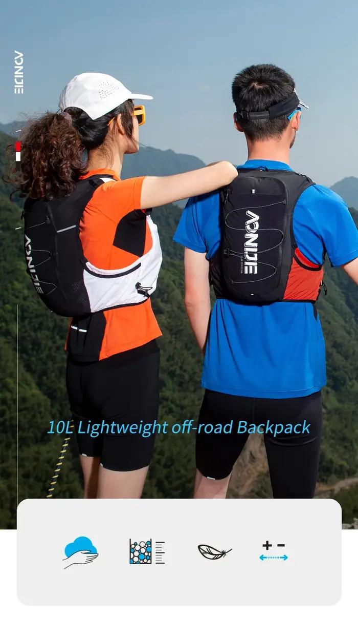 AONIJIE-Sac à dos de course léger tout-terrain, sacs d'hydratation, sac à dos de randonnée, 10L