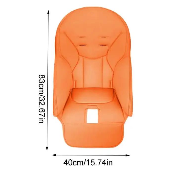 Coussin de siège de chaise de salle à manger en cuir PU pour bébé, housse de chaise de salle à mange