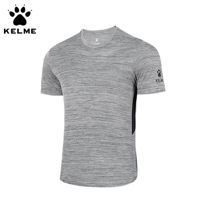 Kelme-T-shirt de course à manches courtes pour homme, haut de sport fin, respirant, séchage rapide,