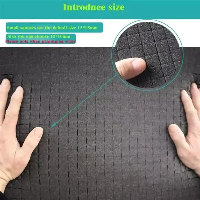 Insert en mousse prédécoupé, mousse de boîte à outils à haute densité pour étui rigide et étui de vo