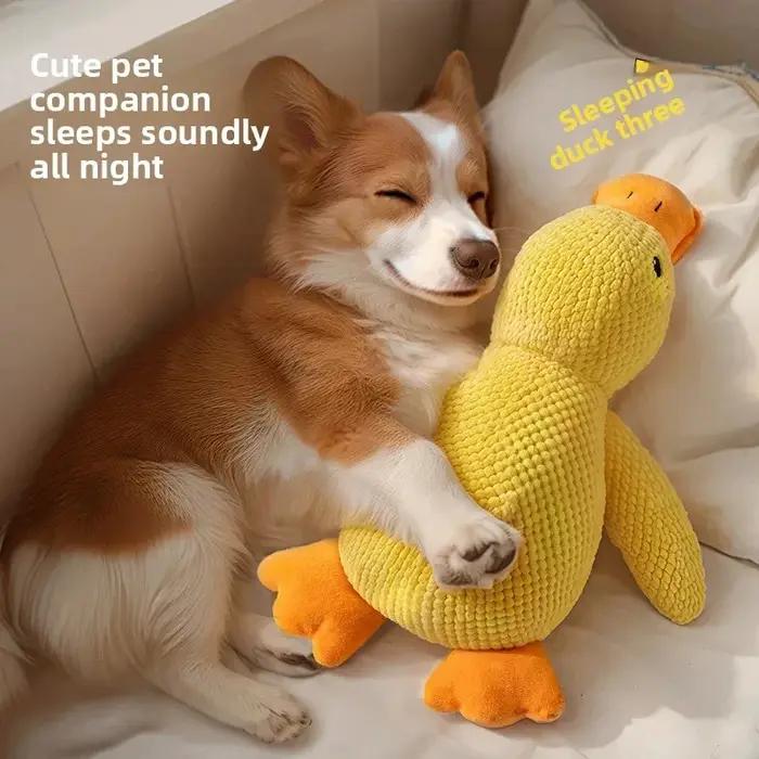 Jouet pour chien en peluche en forme de canard