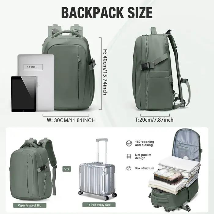 Sac à dos de voyage sous vide 40x30x20 pour cabine Ryanair Wizzair Easyjet, sac à dos de transport pour avion, sacoche pour ordinateur portable