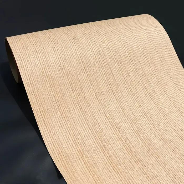 Placage en bois de chêne rouge naturel large pour rénovation de meubles et panneaux muraux de décoration occasions spéciales