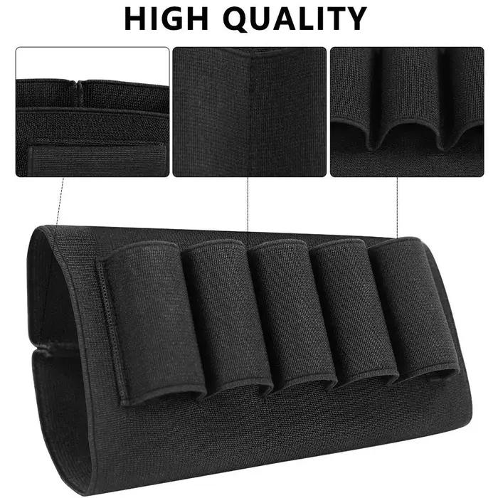 Support de coque de culasse rond à recharge rapide 5/8, pour fusil de chasse, porte-cartouche élastique universel de calibre 12/20