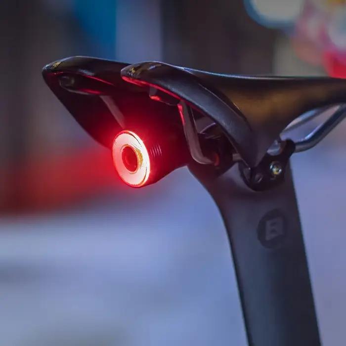 Lumière arrière intelligente ROCKBROS pour vélo avec détection automatique de freinage, étanche IPx6, pour randonnées nocturnes et courses cyclistes