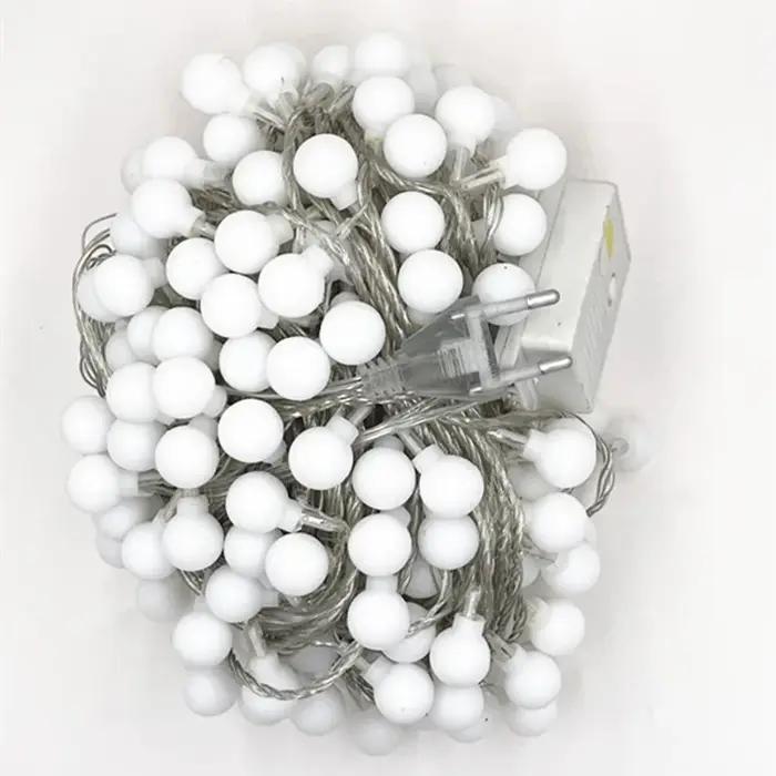 Guirlande lumineuse boule LED, 5M 10M 20M 30M 50M, ampoule de noël, guirlande lumineuse féerique, lu