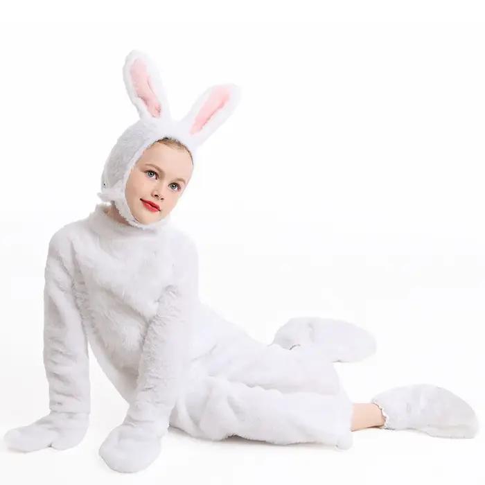 Pyjama une pièce en forme de petit lapin mignon pour enfants occasion spectacle forêt tenue confortable nuit d'hiver