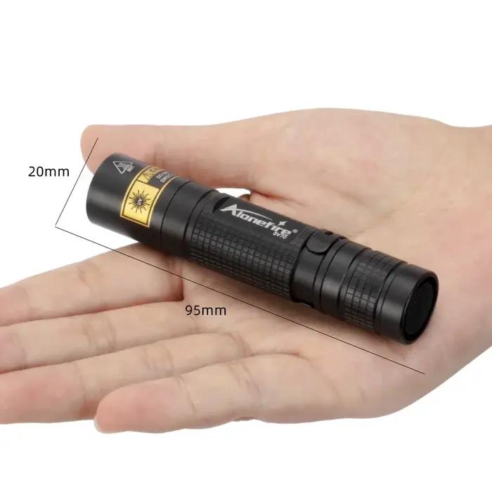 SV70 365nm stylo LED lampe de poche UV lumière noire torche Invisible argent Scorpion chat tinea mar