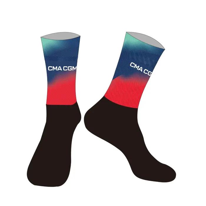 Chaussettes/Gants de cyclisme AG2R CMA CGM TEAM découpés au laser
