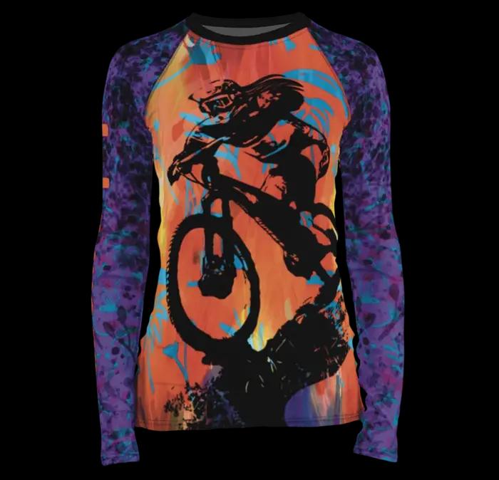 Maillot de vélo été femmes VTT descente DH enduro séchage rapide à manches longues chemise de cyclisme