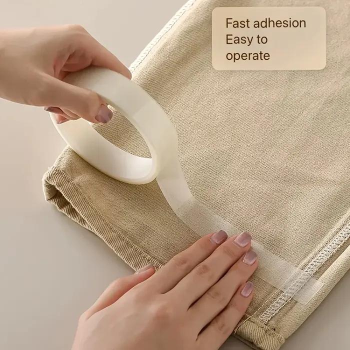 1 rouleau de ruban adhésif double face pratique pour ourlet sans couture