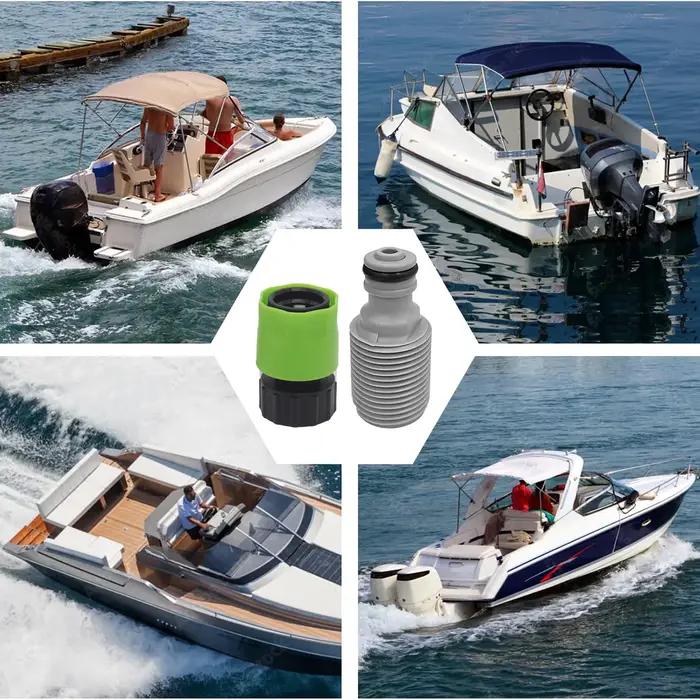 Kit de rinçage rapide pour bateau connecteur de tuyau d'eau pour moteurs hors-bord compatible avec Yamaha Mercury Mariner Suzuki et plus encore entretien facile pour navigateurs passionnés