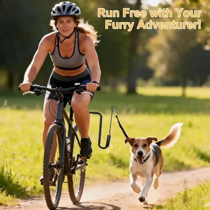 Laisse de vélo mains libres avec attache élastique antichoc pour chiens de toutes tailles occasions spéciales randonnées courses à pied sécurité visibilité nocturne