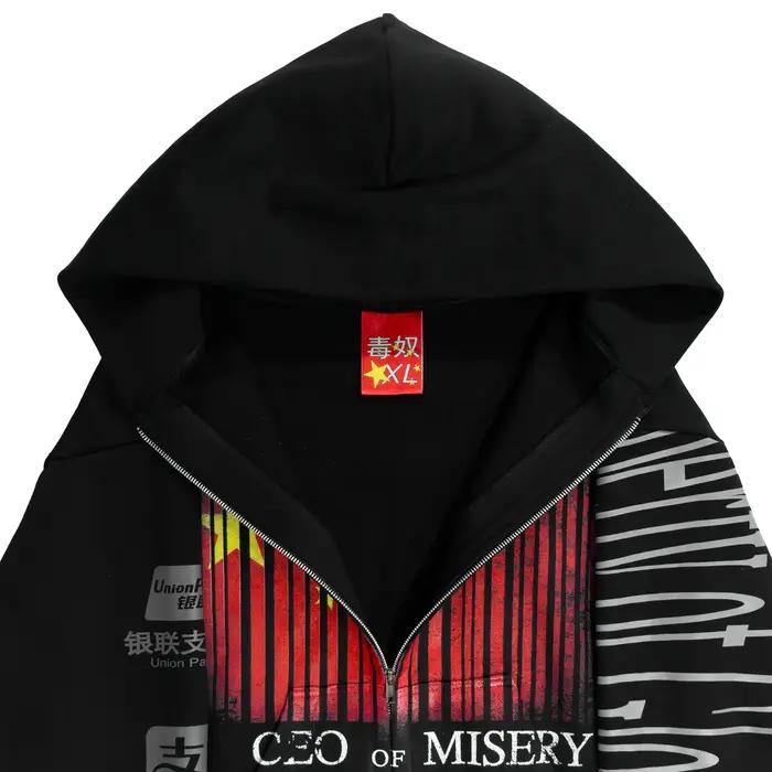 Sweat-shirts Hip Hop Grunge Chinatown pour femmes, streetwear, tops Harajuku, sweat-shirt décontracté gothique surdimensionné pour hommes, vêtements Y2k