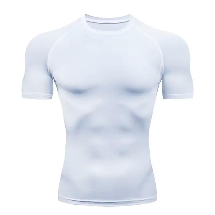 Chemises de Compression pour hommes, maillot de football à séchage rapide, vêtements de Sport serrés