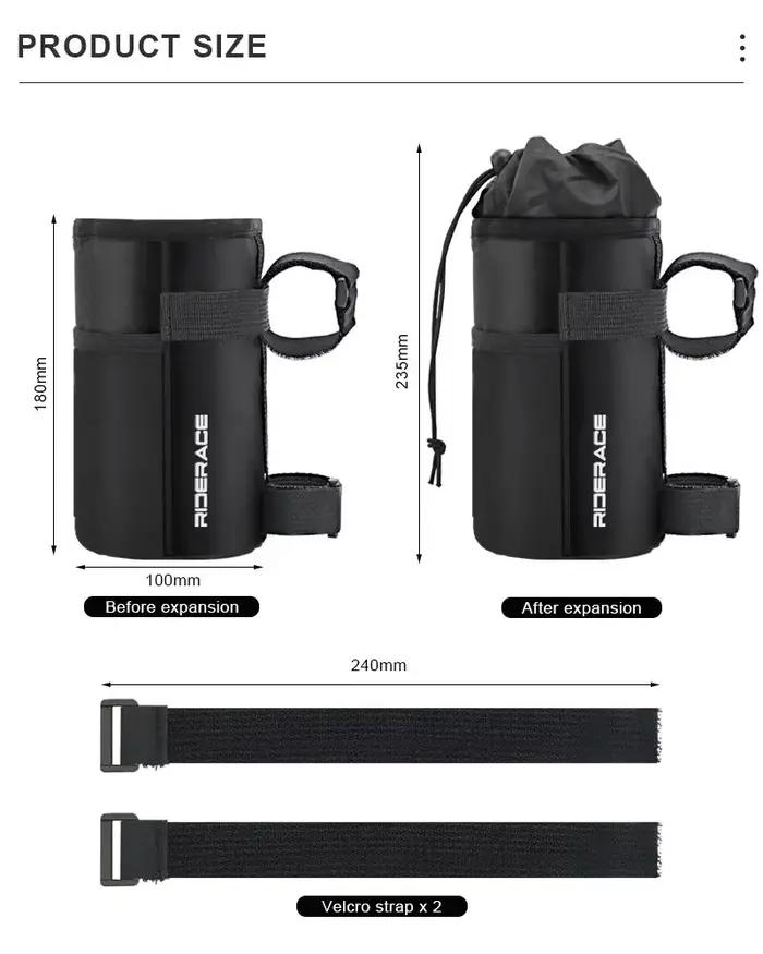 RIDERACE – pochette de porte-bouteille d'eau pour vélo