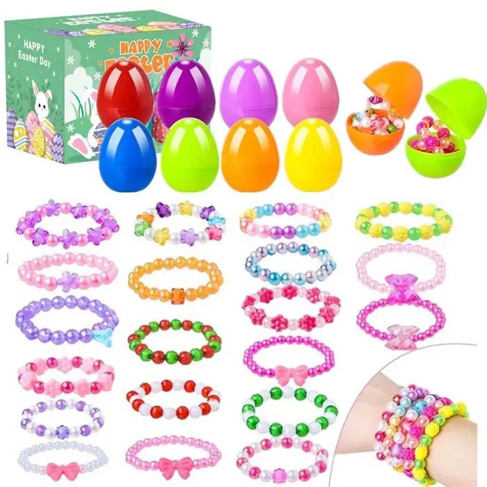 12/13/24/48/100 pièces oeuf de chasse oeufs de pâques coloré rempli cadeau
