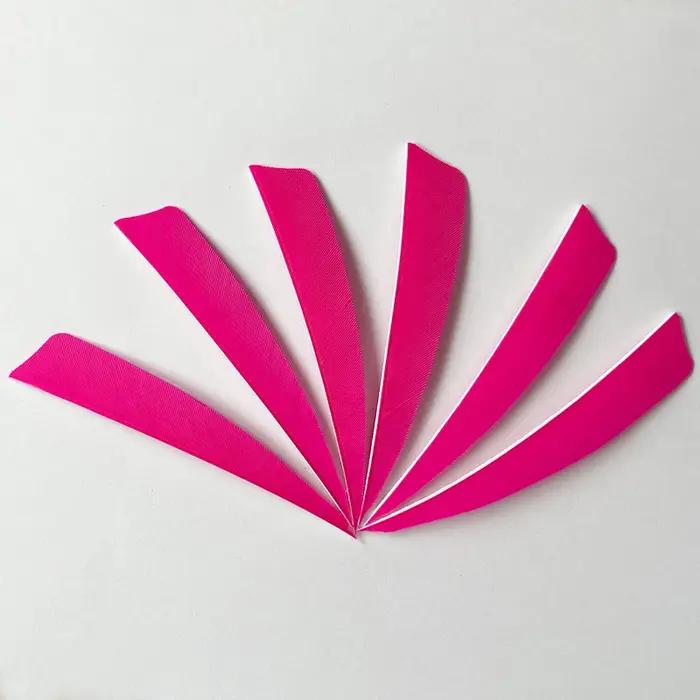 4 "50 pièces/lot IBOUNFOX chasse flèche plumes RW naturel dinde plumes bouclier tir à l'arc Fletches