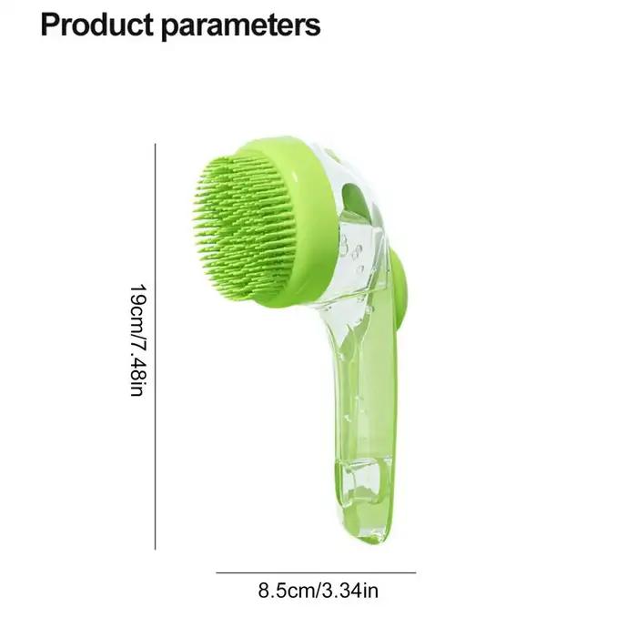 Brosse de bain pour chien avec distributeur de savon, brosse de massage douce anti-chute de poils, o