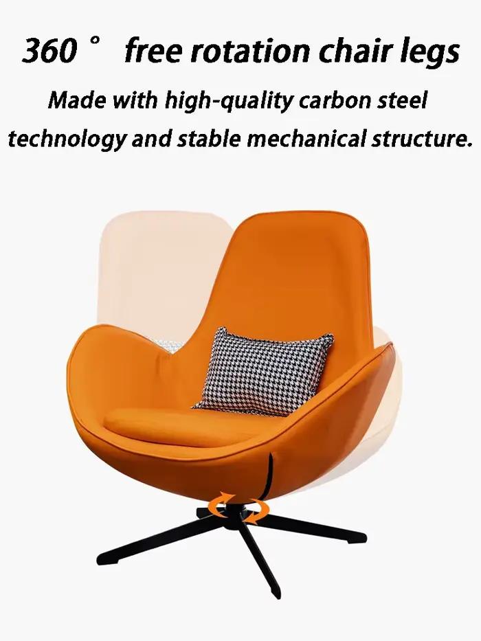 Chaise de canapé nordique à dossier unique pour salon, fauteuil paresseux de luxe, fauteuil de loisi