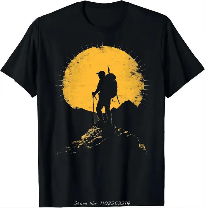 Mountain Challenge vêtements pour hommes Fitness T-shirt-escalade votre propre montagne T-shirt surdimensionné Camping