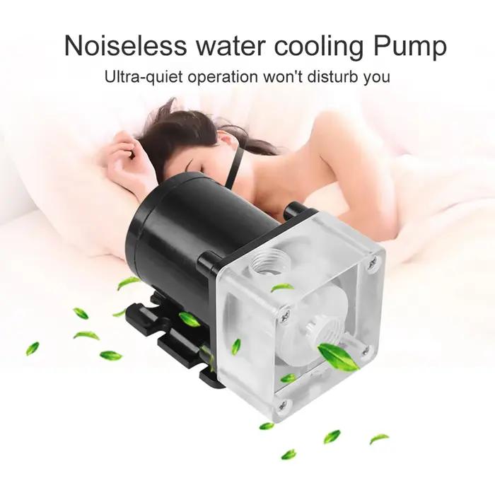 Pompe à eau silencieuse pour système de refroidissement par eau de processeur d'ordinateur filetage G1/4 pour PC 500L/H occassions spéciales gaming professionnel