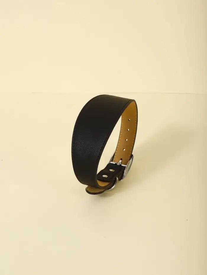 Collier lévrier italien/Whippet, large et doux, laisse pour animaux de compagnie, support rembourré, uni