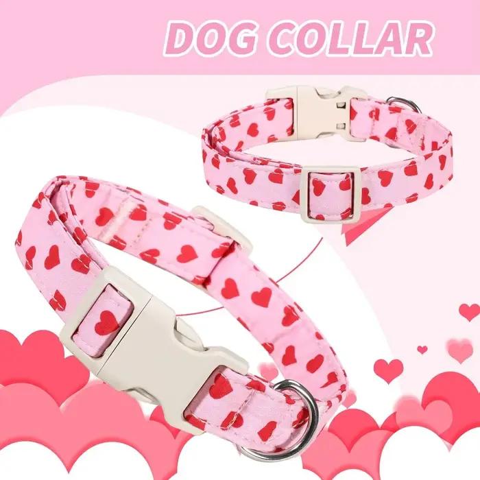 Collier pour chien avec motif cœur anti-perte, réglable et confortable, pour chiens de petite, moyenne et grande taille, accessoires pour animaux de compagnie
