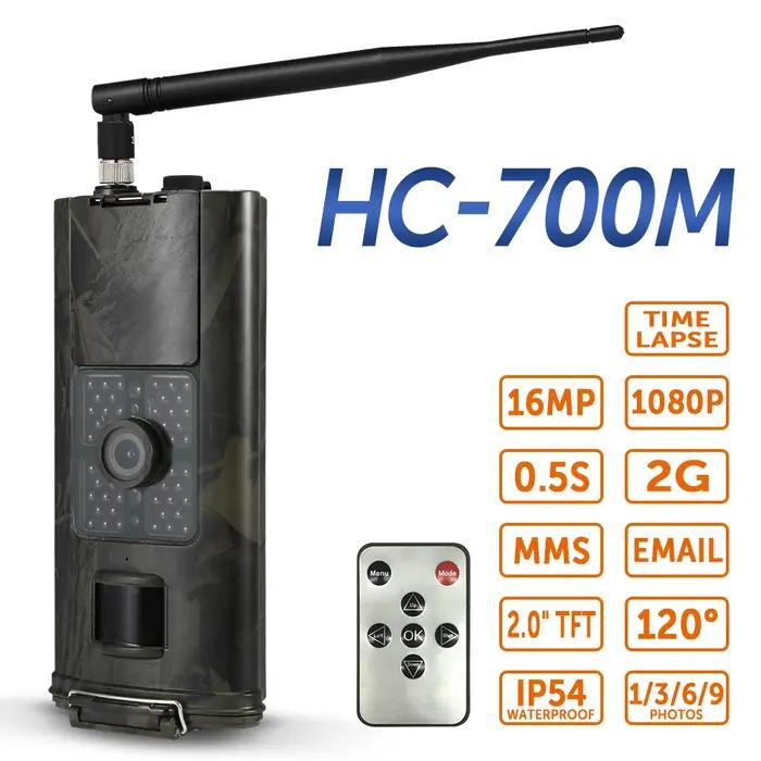 Caméra de chasse pour la faune sauvage avec MMS SMS 2G SMTP Cellulaire Mobile Photo Sans Fil Vision Nocturne Suivi HC700M