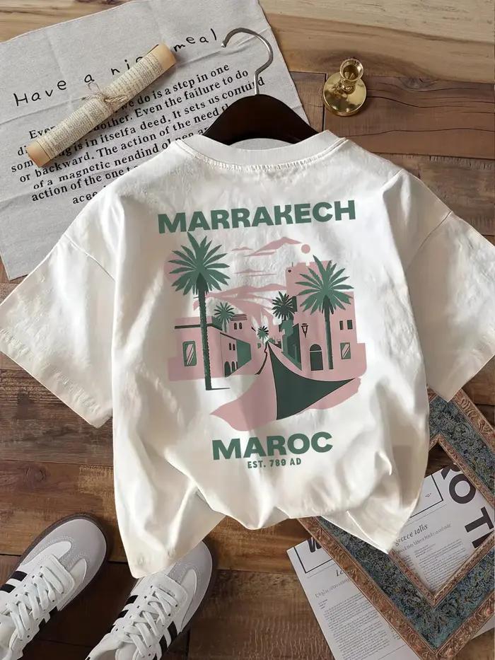 T-shirt Marrakech Maroc – Motif humoristique vintage voyage au Maroc