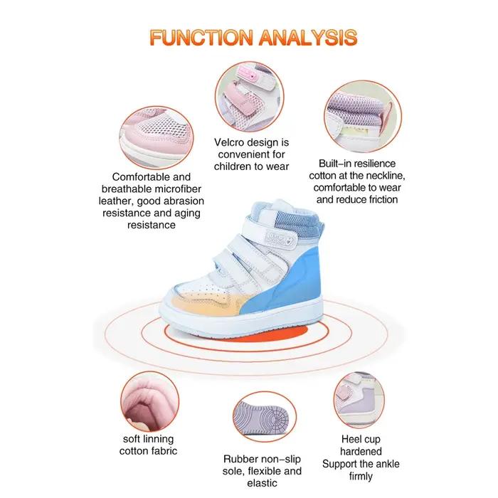 Ortoluckland enfants chaussures décontractées enfants pieds plats baskets orthopédiques printemps mo