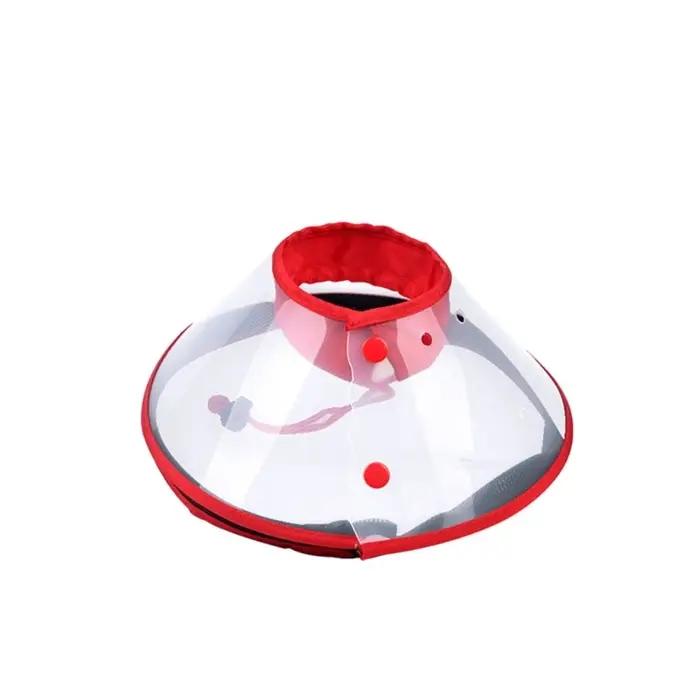Masque à oxygène avec cordon serrage pour chiens, cagoule réglable, masque d'anesthésie Transparent,