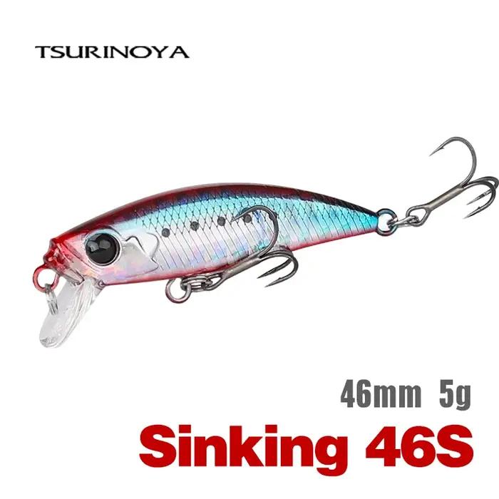 TSURINOYA 46S leurre de pêche méné coulant intrus 46mm 5g truite artificielle Ajing ruisseau lac Jerkbait Rockfishing