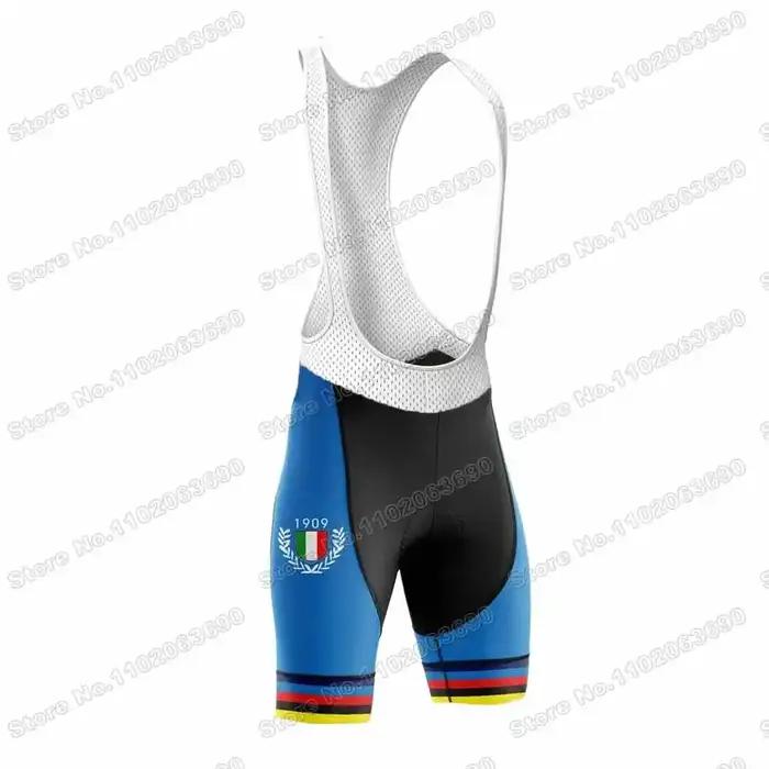 Ensemble de maillot de cyclisme de l'équipe d'Italie pour hommes, vêtements rétro, chemise de vélo de route, cuissard à bretelles trempé, uniforme d'équitation, vintage