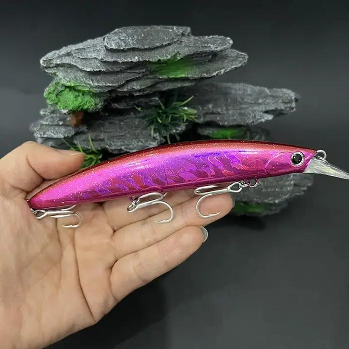 26g 130mm flottant méné leurres de pêche longue fonte Wobblers appâts durs artificiels à la traîne bar d'eau salée