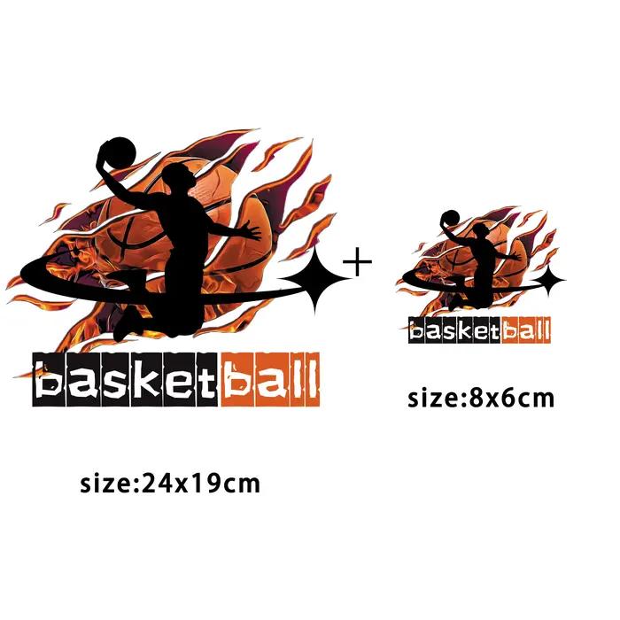 Transferts thermocollants de basket-ball pour enfants vêtements personnalisés transferts de chaleur autocollants occasions spéciales