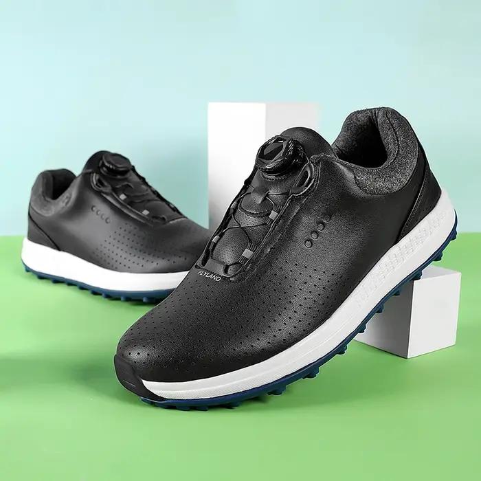 Chaussures de golf à semelle optique solide, baskets de sport en maille respirante, baskets à struct