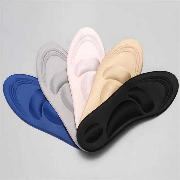 Semelles intérieures FootMaster 4D en mousse à mémoire de forme pour fasciite plantaire, semelles intérieures pour baskets, semelles intérieures de sport amortissantes pour hommes et femmes occasions quotidiennes cadeau spécial