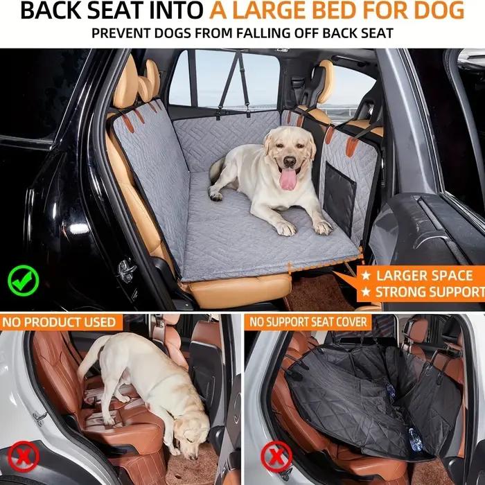 Housse de siège de chien housse de siège de voiture pour animaux de compagnie, housse de siège imperméable pour animaux de compagnie hamac anti-rayures antidérapant Durable doux housses de siège arriè