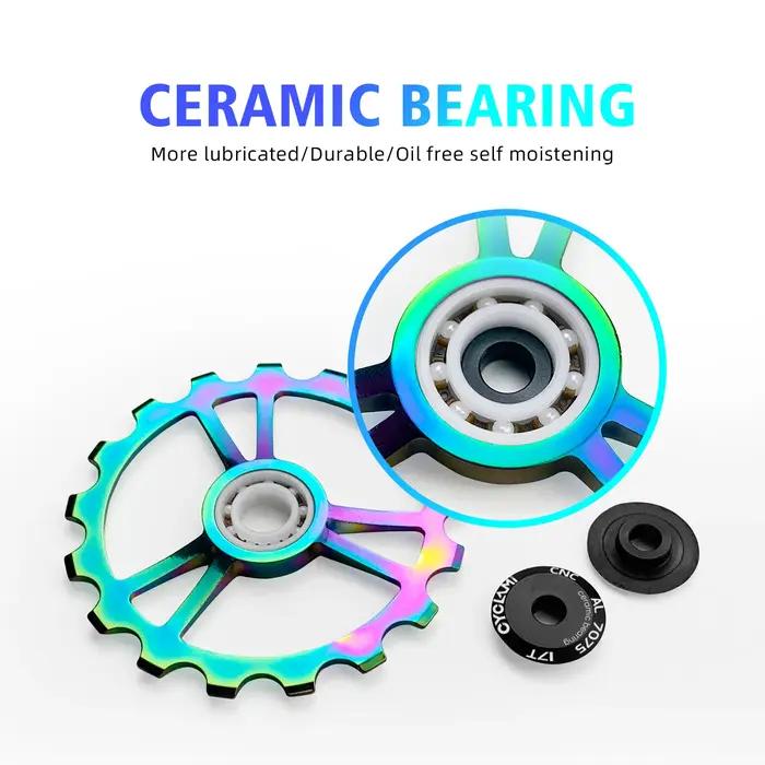 CYCLAMI – dérailleurs arrière de vélo en carbone, jeu de roues à roulement en céramique pour SHIMANO