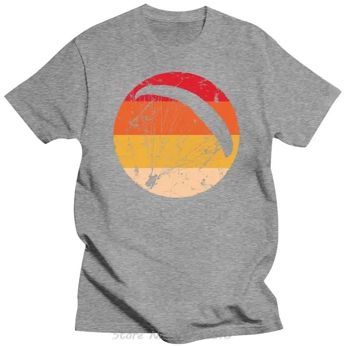 Mode rétro parapente T-shirt pour hommes loisirs