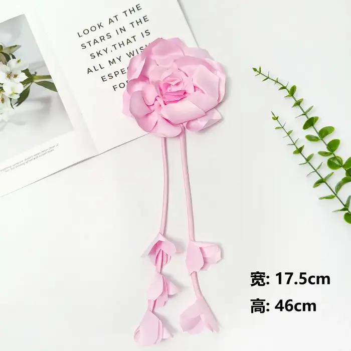 Broche Fleur en Tissu Faite à la Main pour Femme Élégante Épingle de Revers Florale Badge de Mariage Accessoire Vestimentaire Bijou Cadeau Occasions Spéciales