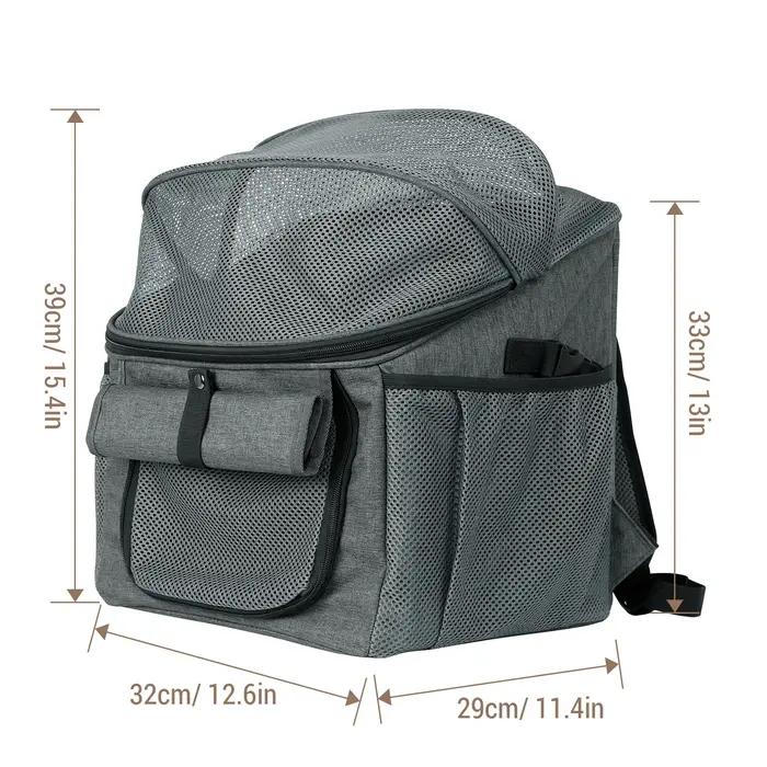 Sac à dos extensible pour animaux de compagnie