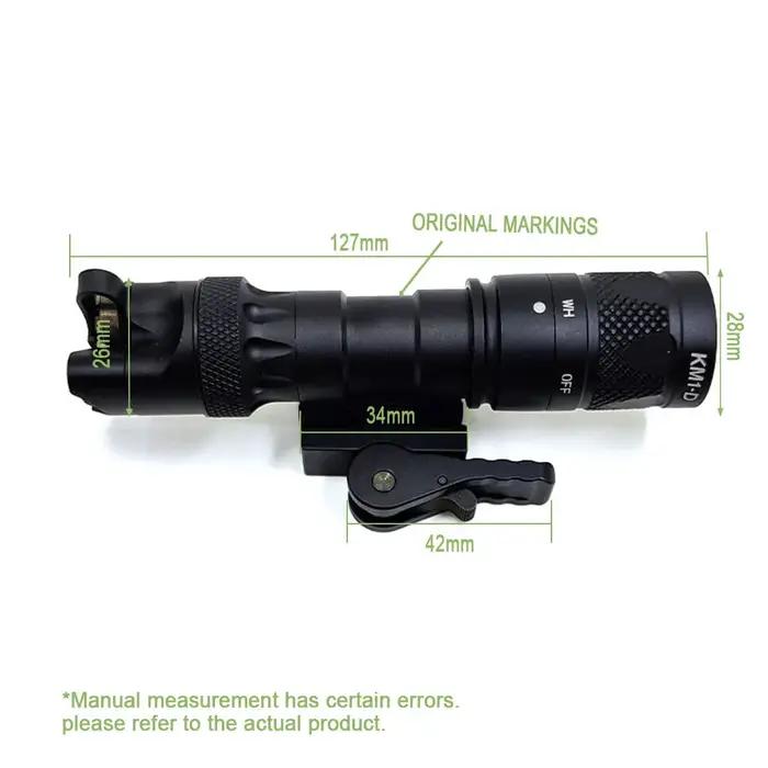SOTAC-Lampe de poche LED blanche DulM323V, éclairage IR, avec pressostat à distance et support QD po