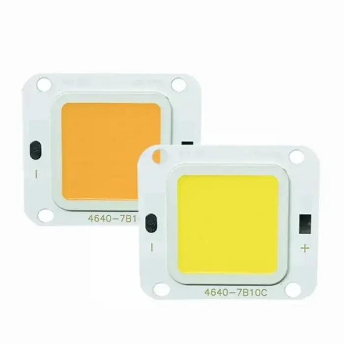 HHLZYH-Puce COB LED Super Puissante, Ampoules de Projecteur à Diode, Source de Lampe de Plafond, DIY