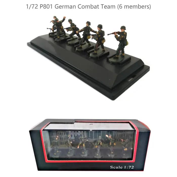 Équipe de Combat allemande P801 (6 membres), modèle de soldat coloré fini, 1/72