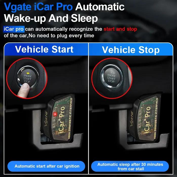 Pour IOS/Android Vgate iCar Pro ELM327 V2.3 Bluetooth 4.0 WIFI ELM 327 OBD 2 lecteur de Code de Scan