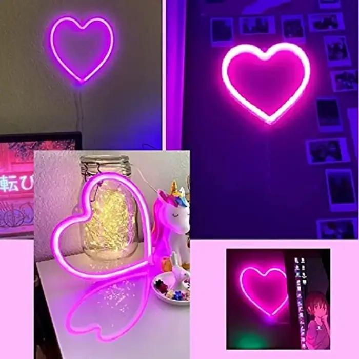 Batterie/USB LED néon décoration murale papillon foudre coeur néon signe veilleuse pour enfants cham