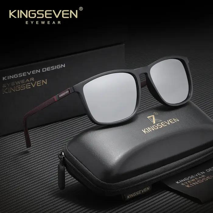 KINGSEVEN marque lunettes de soleil rectangulaires pour hommes femmes polarisées Anti-UV400