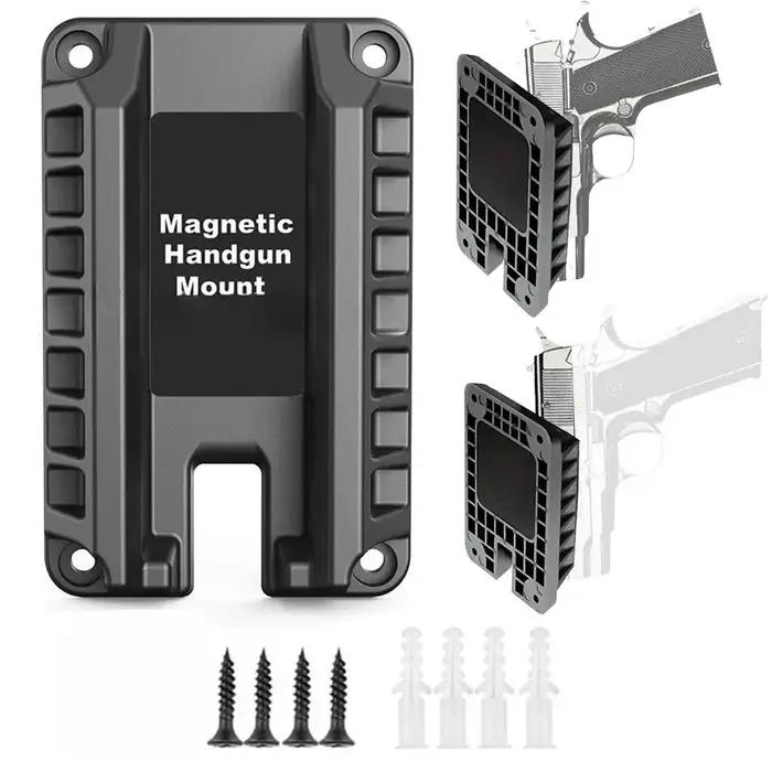 Porte-pistolet magnétique portable : conception cachée à traction rapide pour voitures et maisons - Support